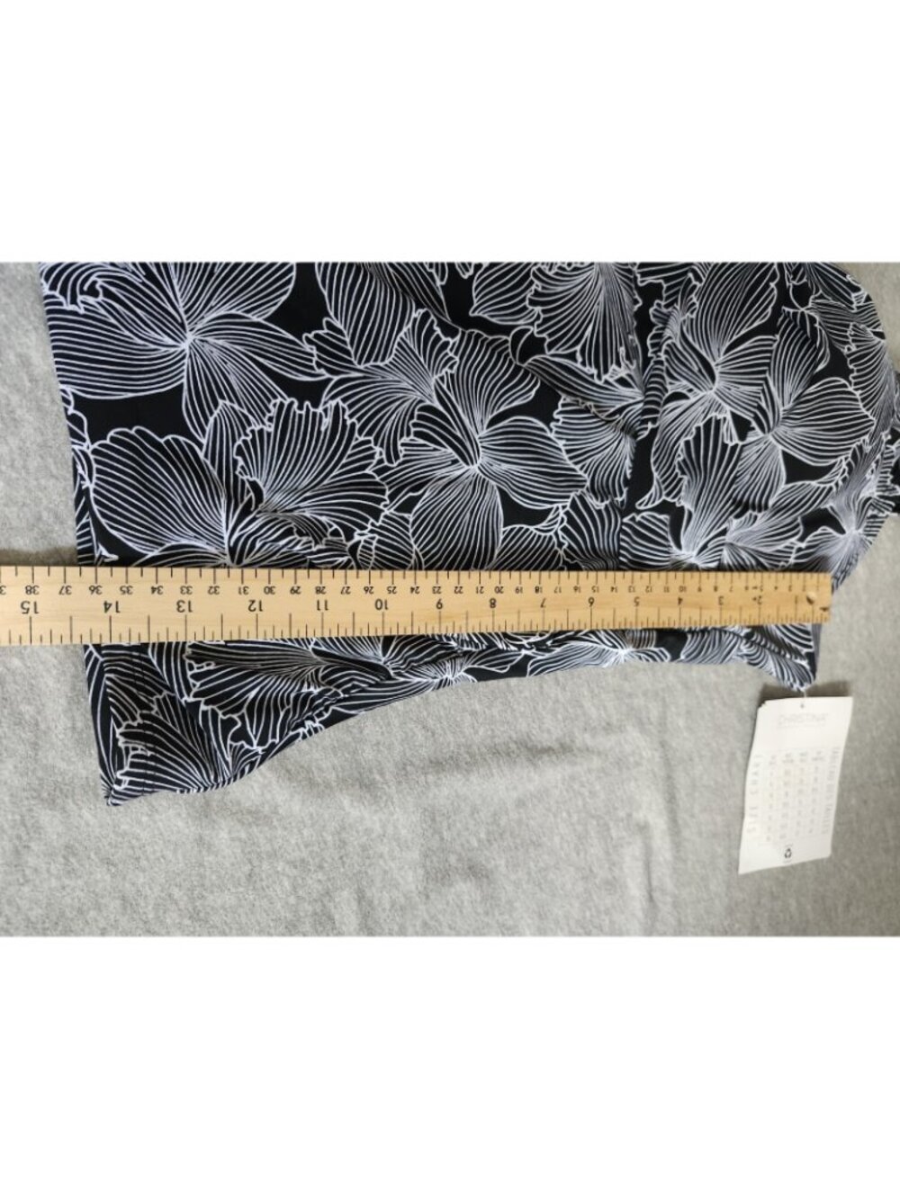 Christina Crossover Black Floral Bathing Suit Top 18 - Picture 6 of 6
